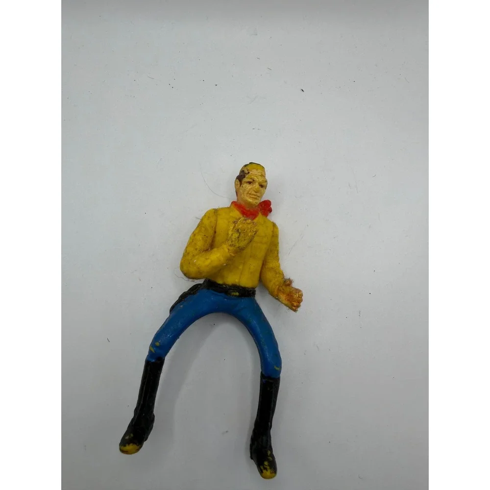 Vintage Hard Plastic Cowboy Western Figure Riding Position *Read Details*‎